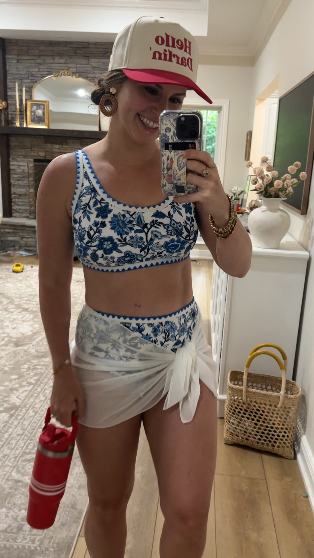 Omg I love this new swimsuit I just got in from Amazon!!! Seriously so cute. Cutest floral print, high waisted, supportive top and my fave sheer sarong! 

July 4th outfit, Amazon swimsuit, Stanley tumbler dupe, Fourth of July, red white and blue outfit! Mom friendly swimsuit and coverups, bathing suits, size 6/medium 

#LTKSwim #LTKFindsUnder50 #LTKSeasonal