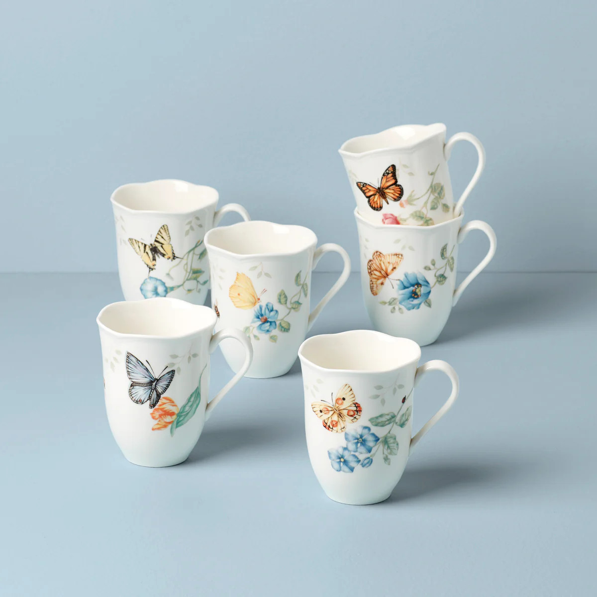 Butterfly Meadow 6-Piece Mug Set | Lenox