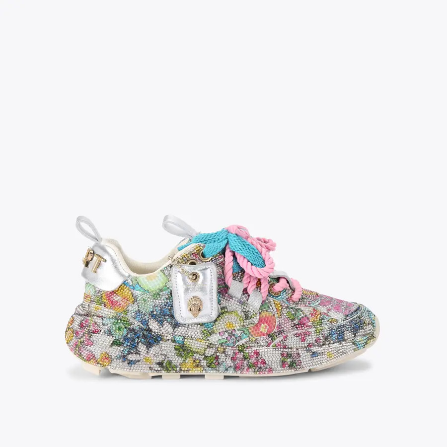 KURT RUNNER Floral Tag Sneakers by Kurt Geiger London | Kurt Geiger US