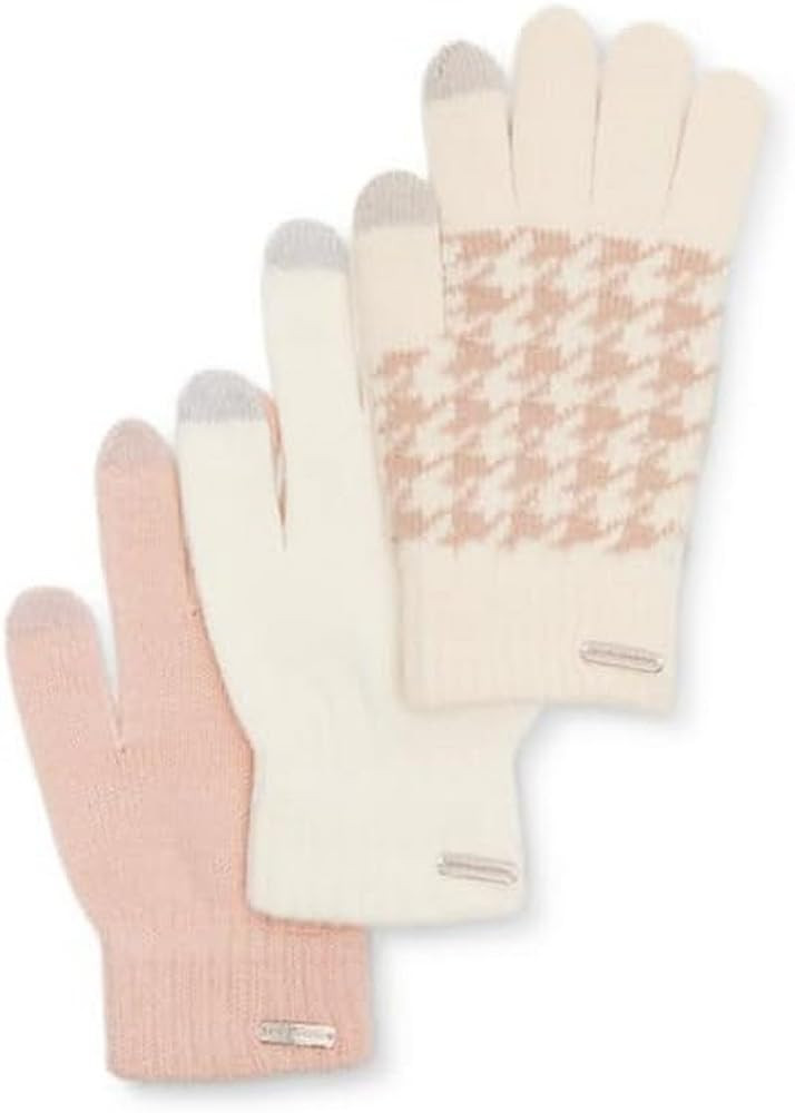 Steve Madden Womens 3 Pc Pattern + Classic Magic Glove SetGloves | Amazon (US)