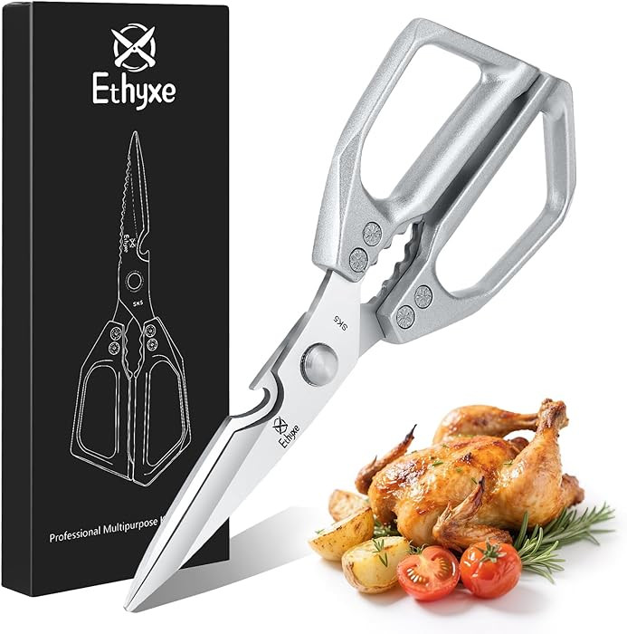 Kitchen Scissors All Purpose - Heavy Duty Poultry Shears, Ultra Sharp Japanese Steel Cooking Scis... | Amazon (US)