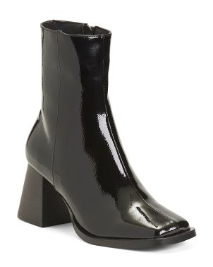 Raven Faux Patent Leather Booties | Women's Shoes | Marshalls | Marshalls