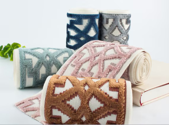 Decorative Fabric Trim for Curtains Fretwork Velvet Curtain - Etsy | Etsy (US)