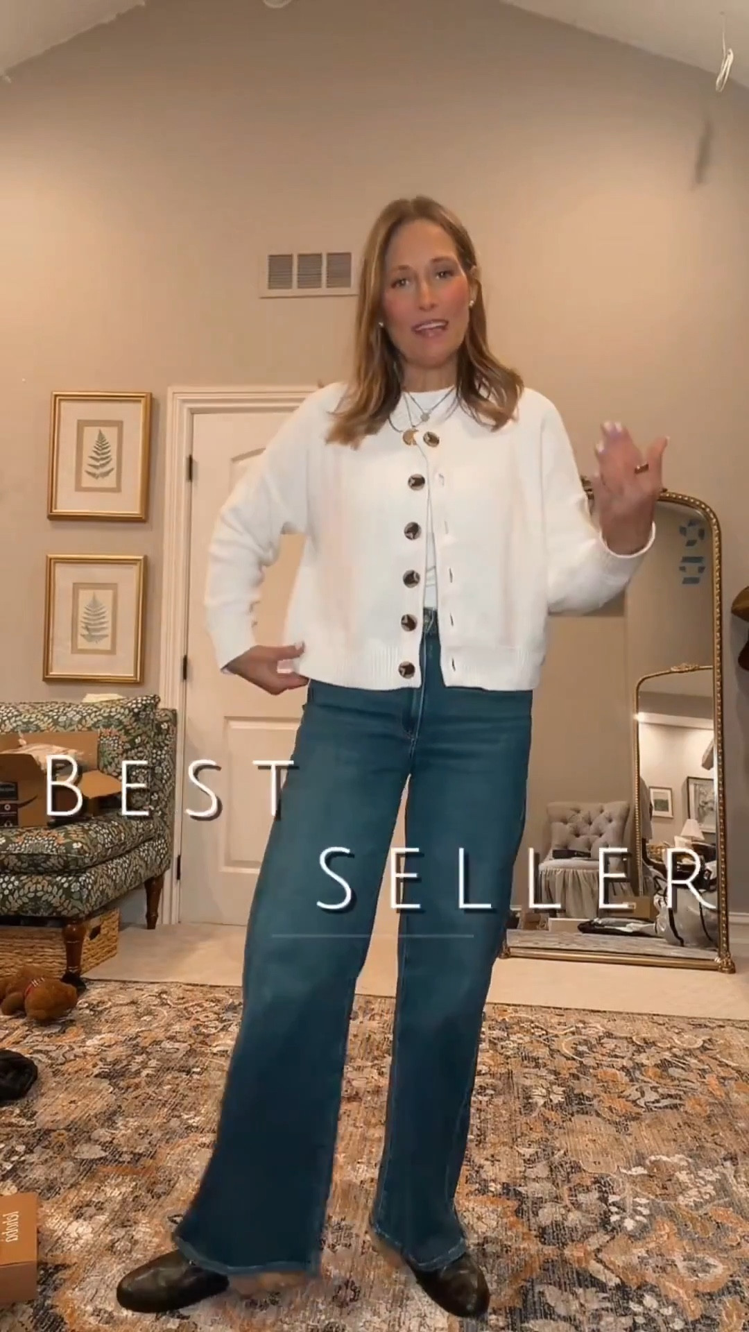 It’s our best selling sweater and it’s organic. I’m wearing it today and haven’t had time to do a video so I thought I would repost this one. Xo

#LTKootd #LTKSaleAlert #LTKOver40