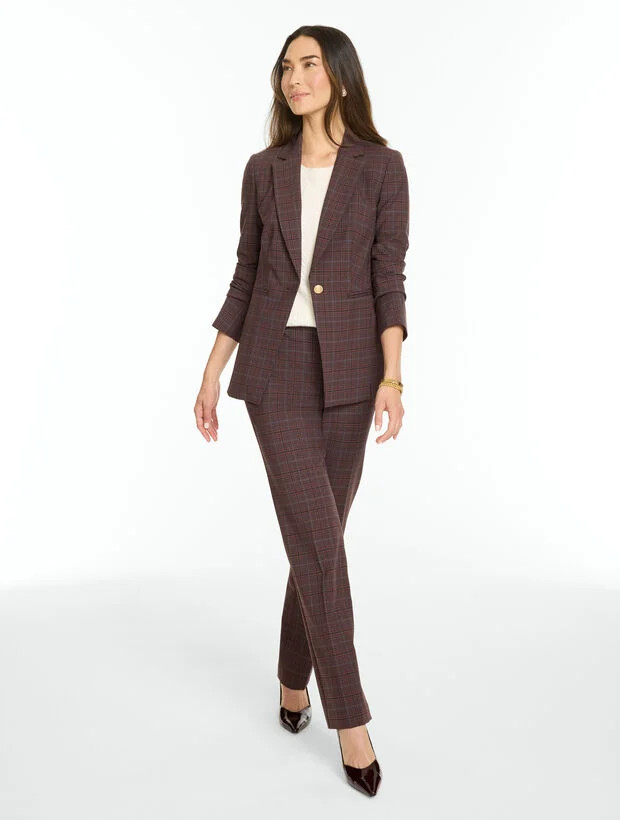 Celeste Plaid Blazer | Talbots