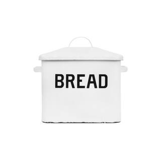 Hello Honey® 13.5" Enameled Metal Distressed White Bread Box with Lid | 13.5" x 8.5" x 12" | Michaels® | Michaels Stores