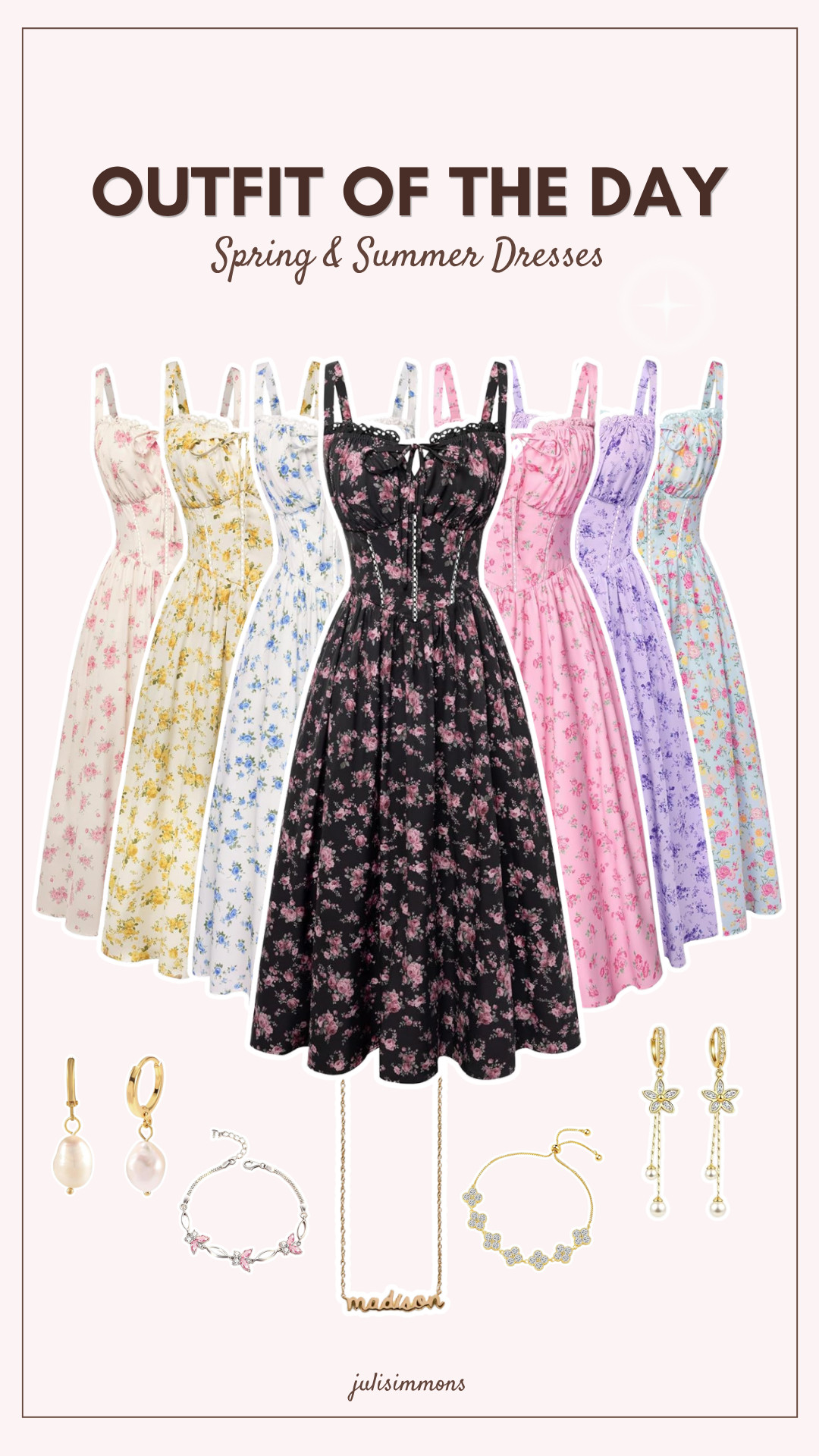 The floral dress collection this season is too good, soft colors, pretty prints, and the kind of dresses that instantly make you feel confident and feminine 

 #LTKootd #LTKmomlife #LTKBeauty