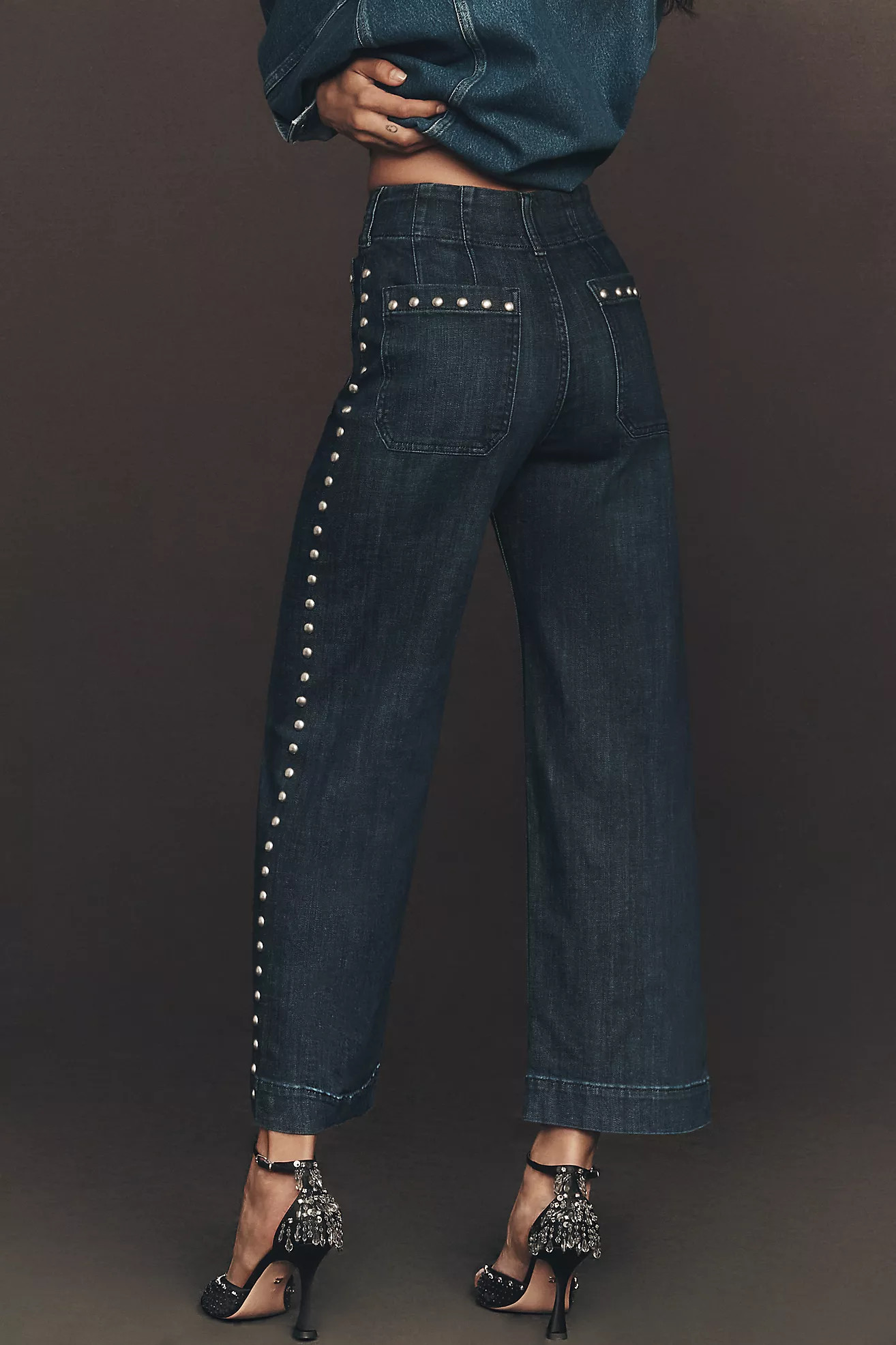 The Colette Crop Wide-Leg Jeans by Maeve | Anthropologie (US)