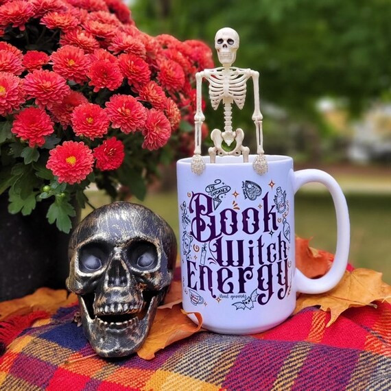 Book Witch Energy White Glossy Mug - Etsy | Etsy (US)