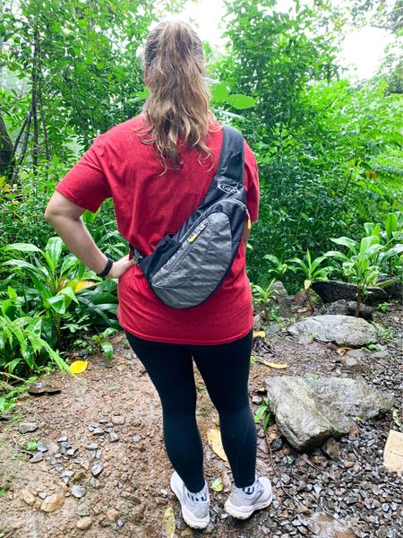 My sling bag is on price drop with a coupon to click! I wore this on all my hikes in Hawaii and it's awesome; there's even a water bottle pocket. Mom bag // hiking gear // travel bag 

#LTKtravel #LTKsalealert #LTKunder50