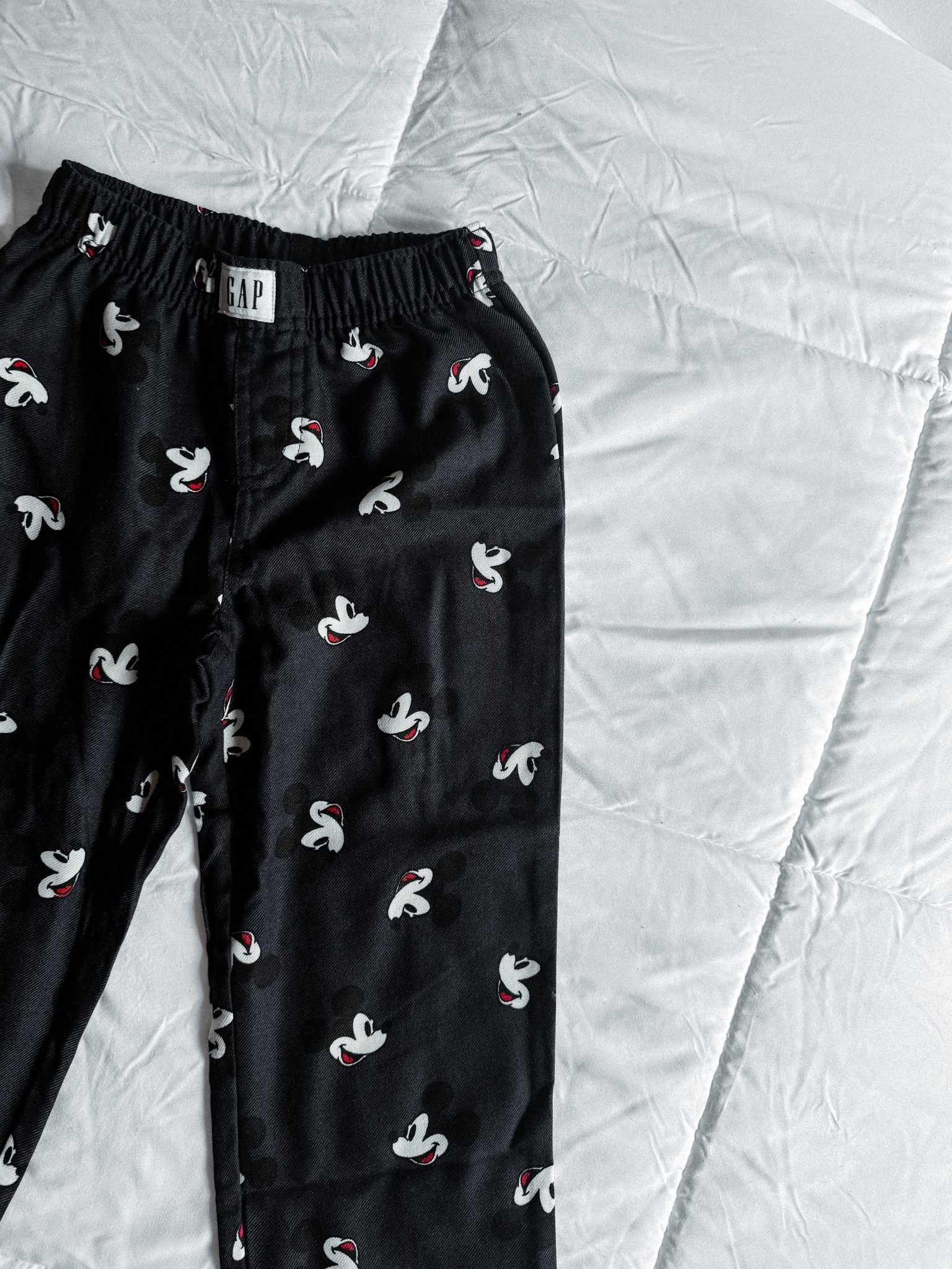 the cutest mickey mouse pj pants 🥹 they’re on clearance rn! 
#mickeymouse #disney #gapkids #toddlerpajamas #boyclothes 

#LTKSeasonal #LTKKids #LTKSaleAlert