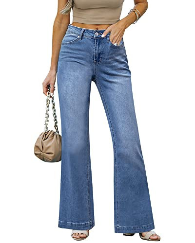 LookbookStore High Waisted Jeans for Women Tummy Control Jeans for Women High Waist Jeans for Women Stretch Womens High Waisted Jeans Y2K Clothing Lapis Loft Size X-Small Fits Size 0 2 | Amazon (US)
