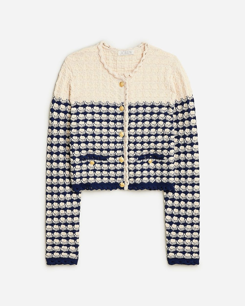 Textured crochet lady jacket | J.Crew US