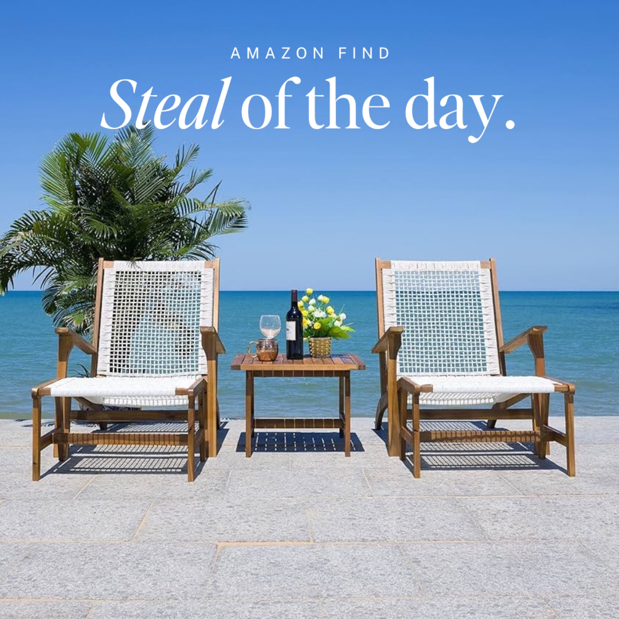 Luxe look for LESS
Daily Steal Alert: ✨Instant patio style, found as a set on Amazon. 

This looks high end but no one will ever guess it came from Amazon. Unless of course you are like me and love telling people how good you are at finding great deals. 

By one of my favorite budget luxe brands. 

Add to cart and lounge in style. 

Patio furniture, outdoor living, modern pool decor, modern coastal, outdoor decor, coastal style, poolside, outdoor set 

#LTKSeasonal #LTKhome #LTKfamily