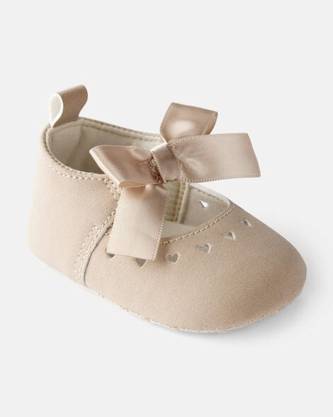 Carter's Baby Girls Girl Bow Casual Shoes - Brown 0 Beige | Carter's Inc