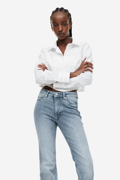 Flared High Jeans - Light denim blue - Ladies | H&M US | H&M (US + CA)