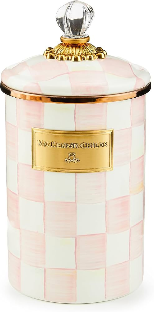 MACKENZIE-CHILDS Large Enamel Canister, Kitchen Storage Container for Flour and Sugar, 1.89 Liter... | Amazon (US)