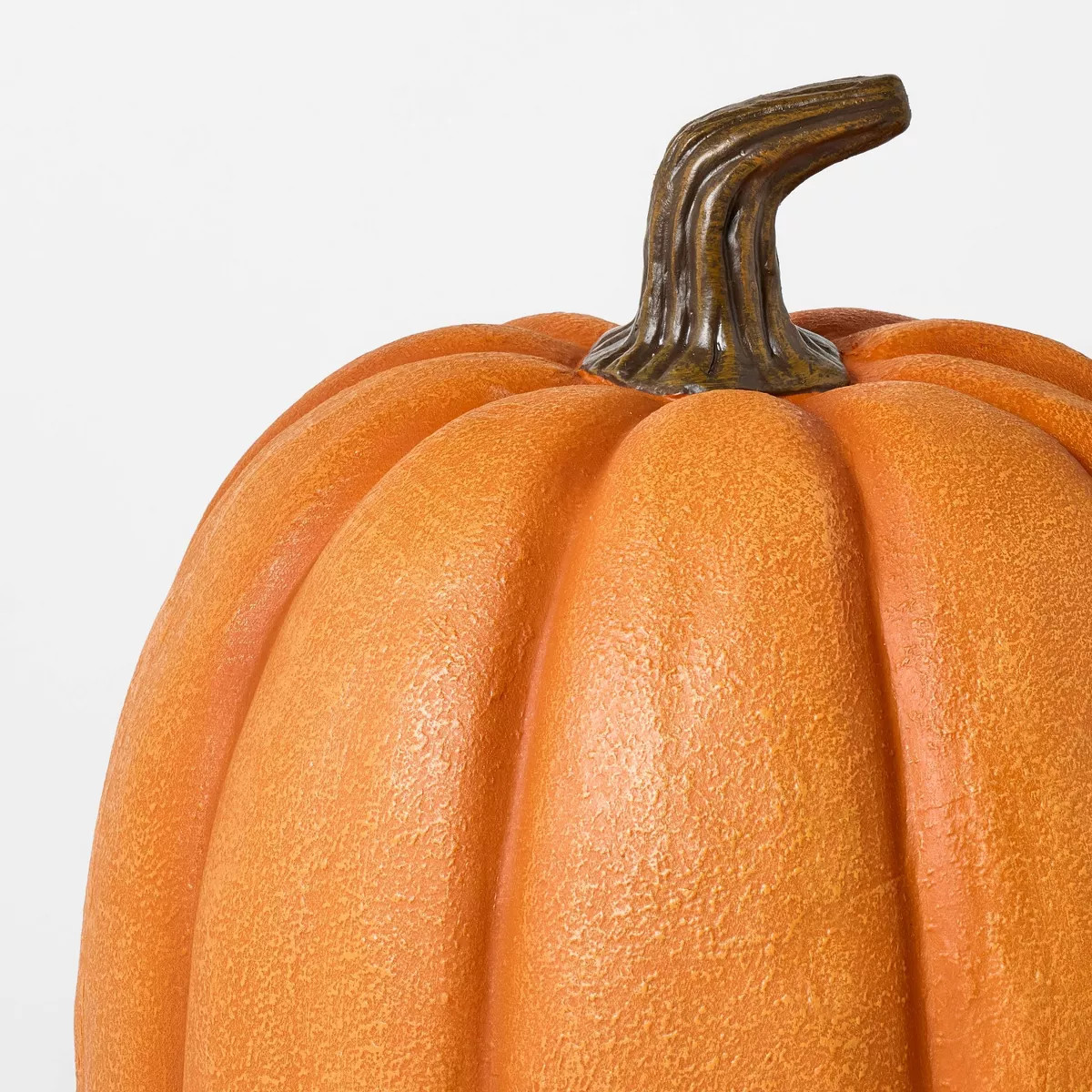Large Faux Pumpkin Orange with Brown Stem - Threshold™ designed with Studio McGee: Harvest Deco... | Target