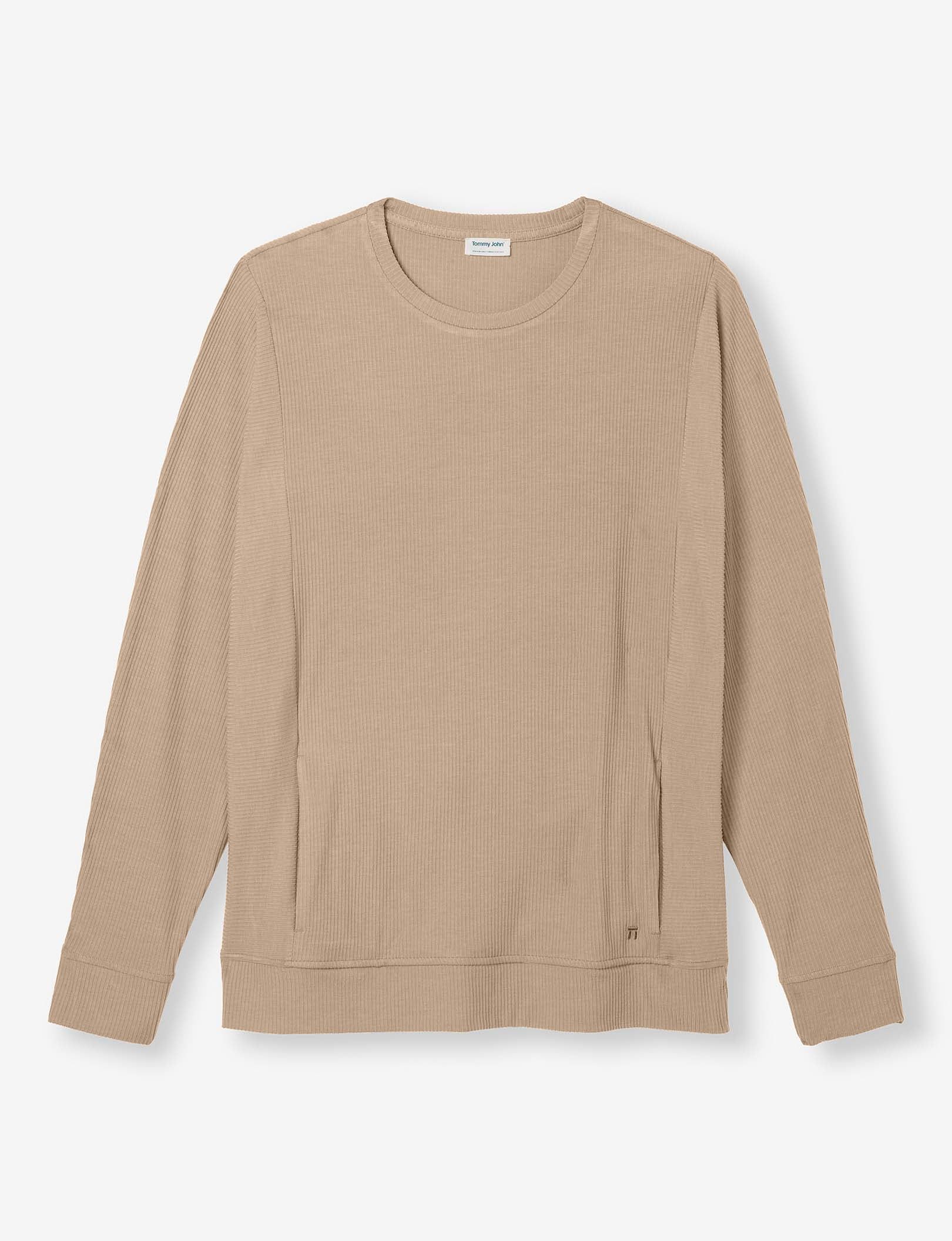 Zen Ribbed Crew Neck Sweatshirt | Tommy John