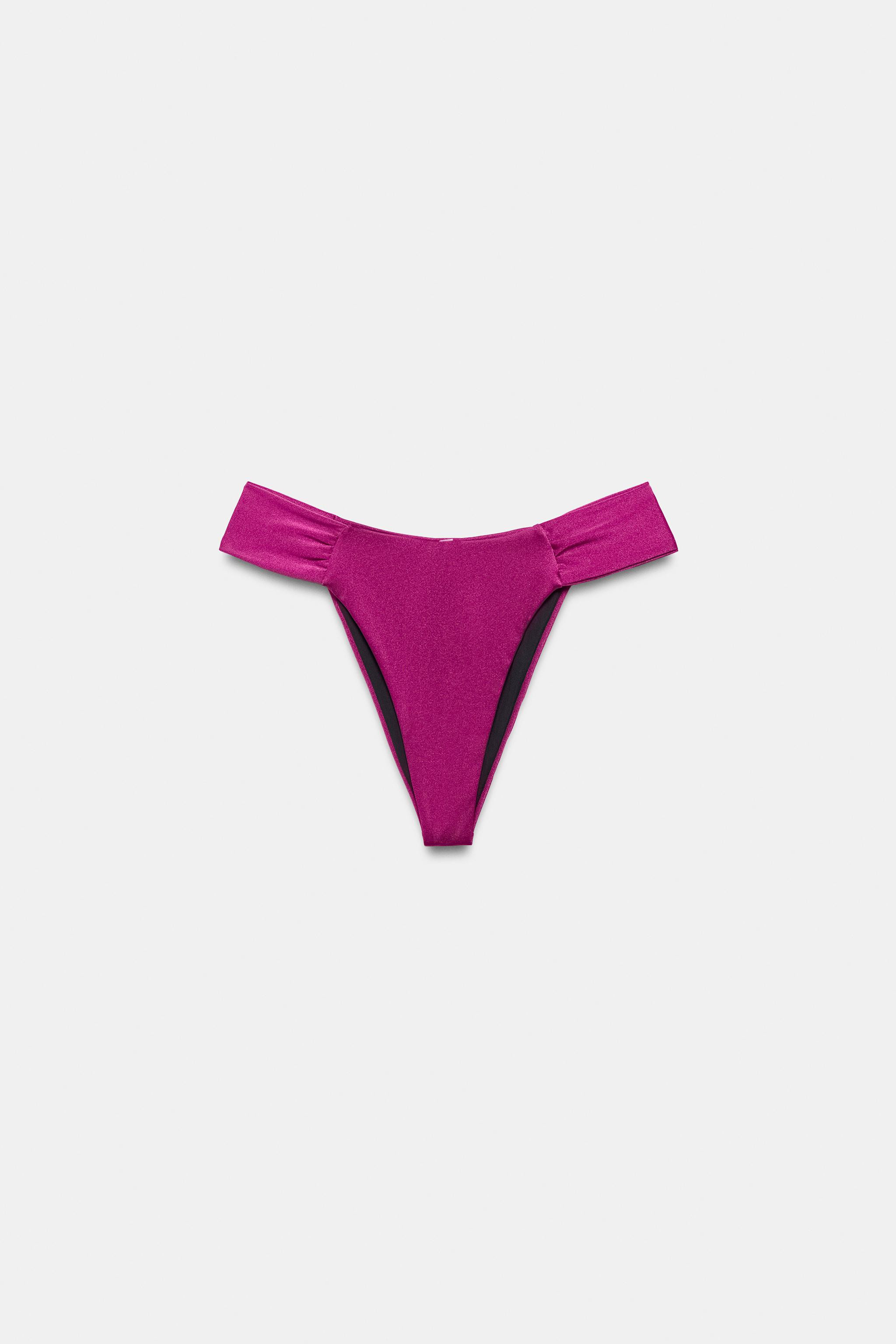 SATIN EFFECT BIKINI BOTTOMS | Zara US