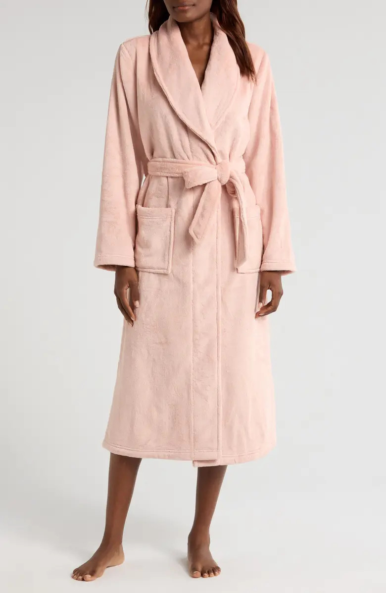 Shawl Collar Plush Longline Robe | Nordstrom