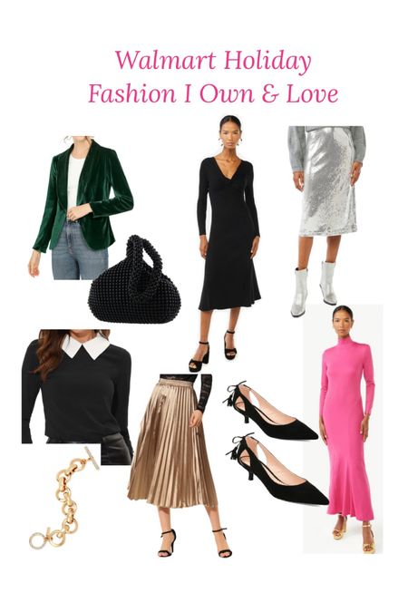 Things I own and can vouch for for uplift, pricing and cuteness! Dress up or down, they all do double duty! #walmartpartner #walmartfashion #walmartfinds Walmart outfits. Holiday outfits. Holiday party outfits  

#LTKHoliday #LTKunder50 #LTKbeauty