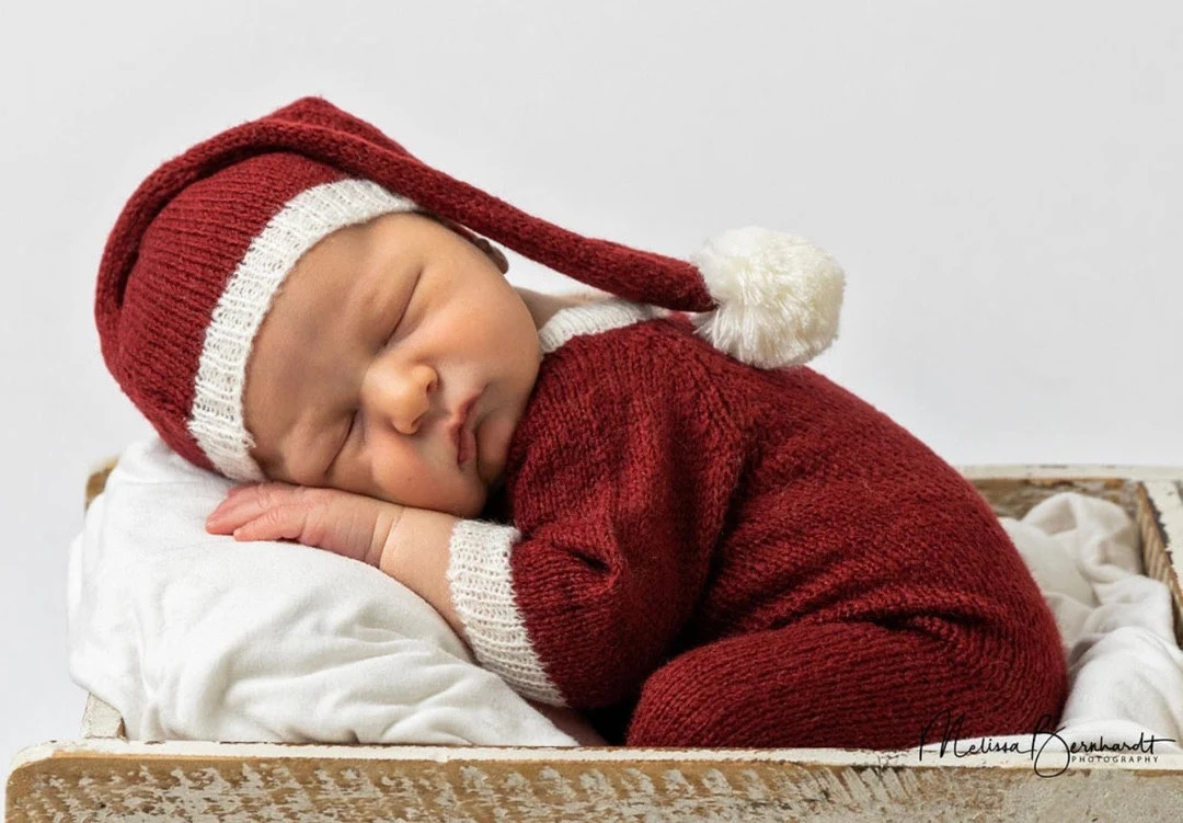 Knitted Newborn Outfit Christmas Newborn Photo Prop Newborn - Etsy | Etsy (US)