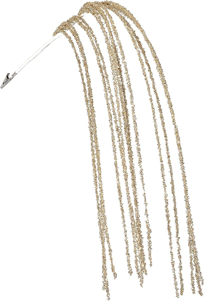 KI Store Gold Dripping Sequin Christmas Tree Picks Spray 6pcs Cascading Christmas Picks for Xmas ... | Amazon (US)