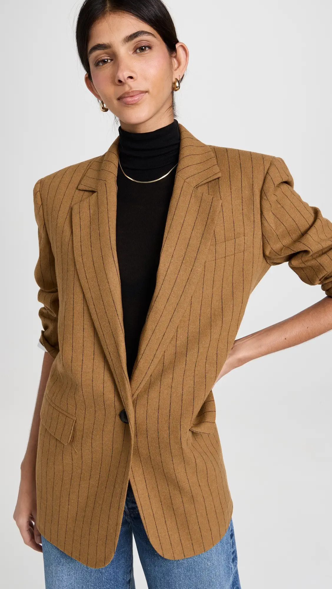 Madewell Oversized Blazer in Pinstripe | Shopbop | Shopbop