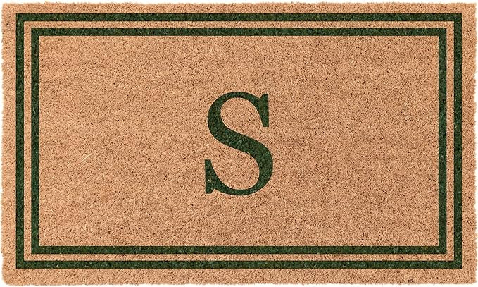 COCO MATS 'N MORE Coir Doormats (Green, 22" x 36") USA | Personalized Doormats with Monogram | To... | Amazon (US)