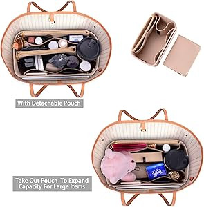 ZTUJO Purse Organizer, Felt Bag Organizer Purse Organizer Insert For LV Speedy, Neverfull, Gracef... | Amazon (US)