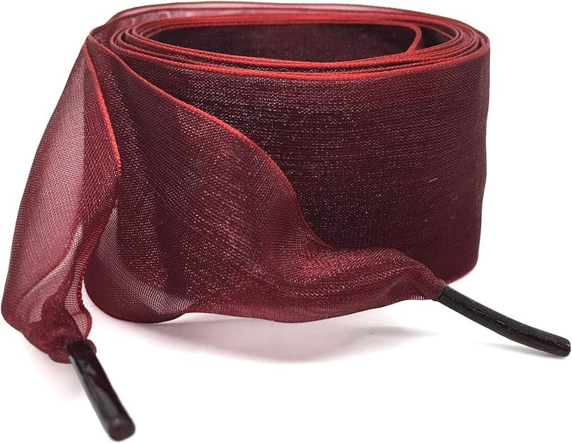 Flat Snow Yarn Shoelaces: 4CM Wide Silk Shoe Laces for Sneakers-2 Pairs | Amazon (US)