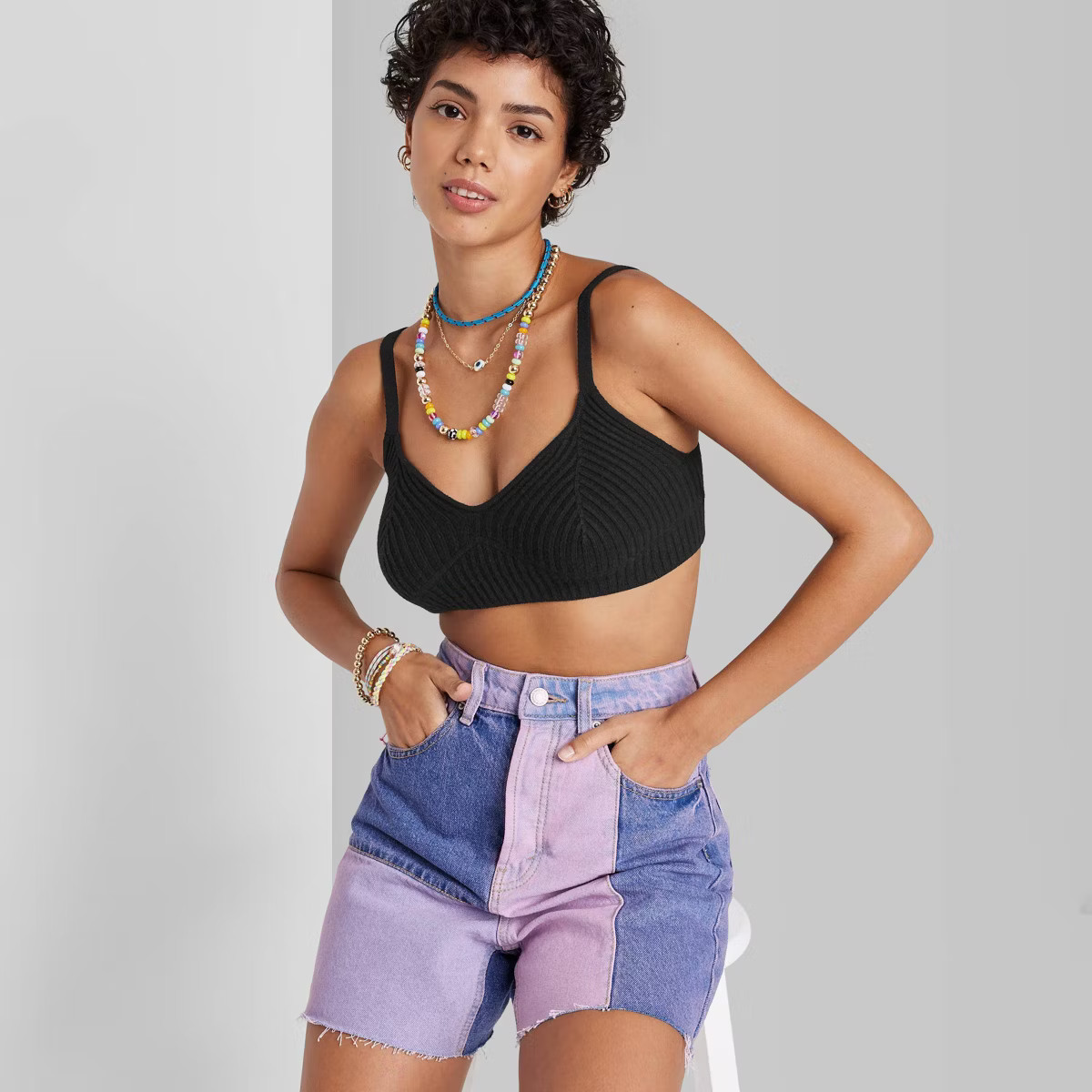 Women's Ribbed Sweater Tiny Tank Top - Wild Fable™ | Target