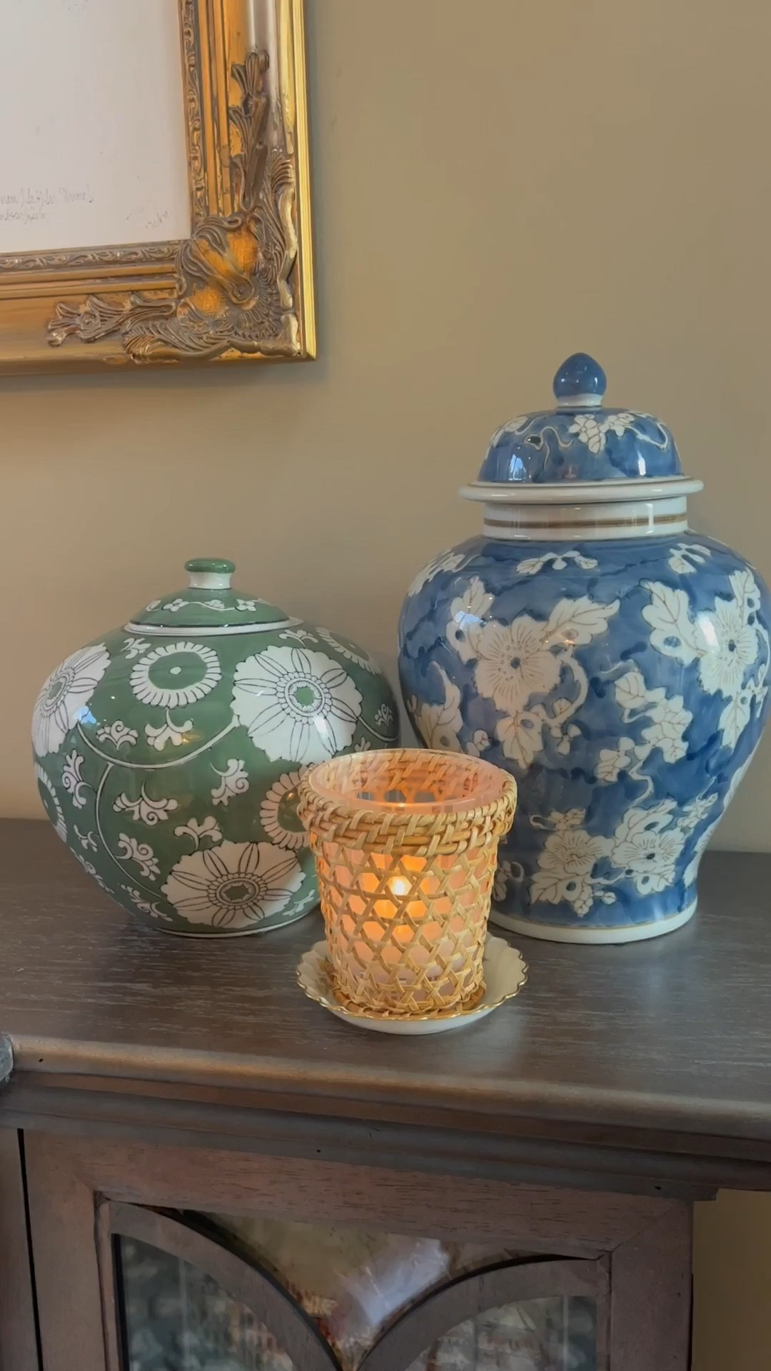 Home decor inspo🩵💚 

Ginger jars - home decor - chinoiserie chic - grandmillennial style - grandmillennial decor - living room - family room - TikTok - TikTok video - home design - interior design - candle - pillows - tiger pillows - classic home decor - traditional style - 

#LTKFamily #LTKHome #LTKSeasonal