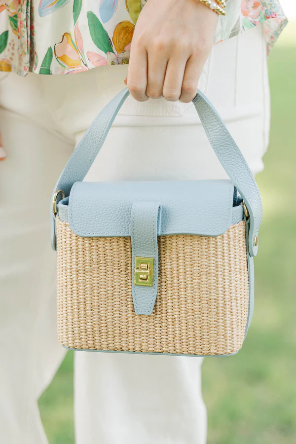 German Fuentes: The Signature Look Light Blue Handbag | The Mint Julep Boutique