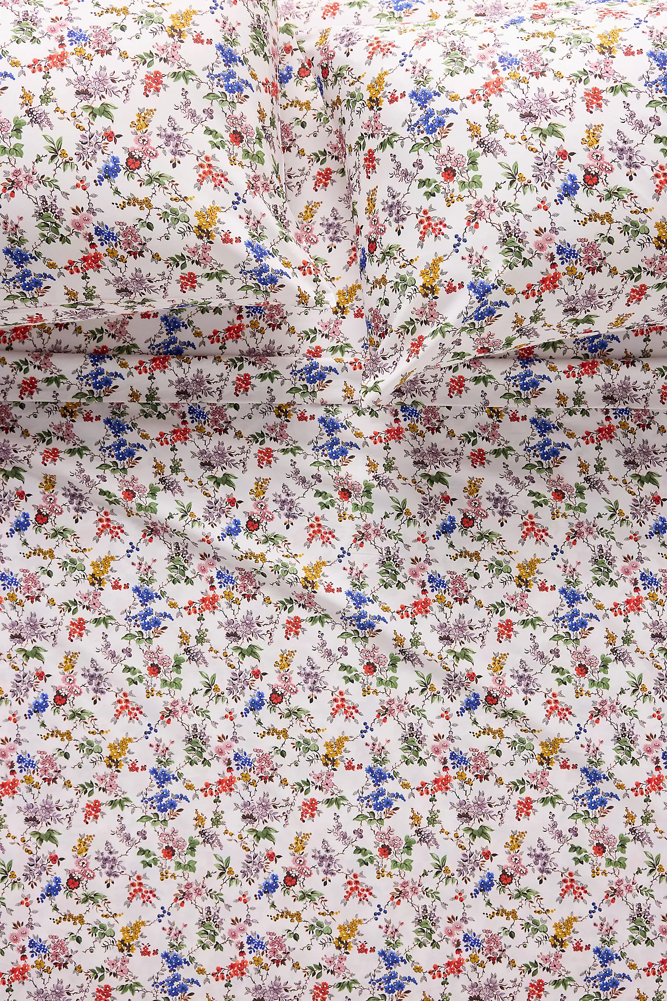 Organic Cotton Sateen Printed Sheet Set | Anthropologie (US)