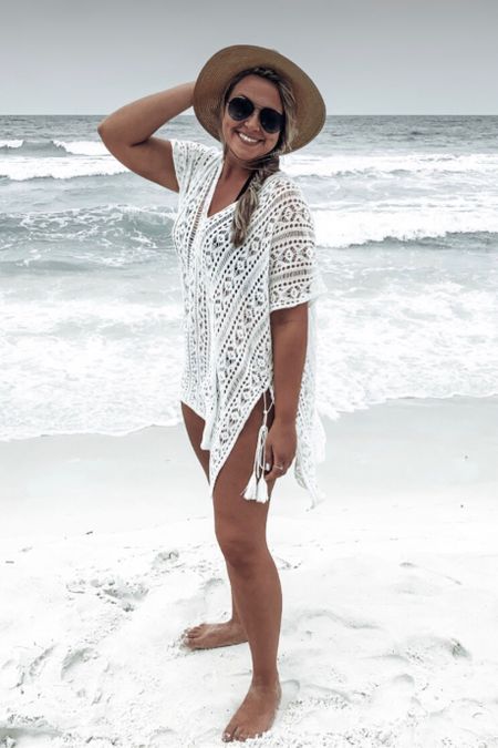 This crochet beach cover up is so darling!! 

#LTKunder50