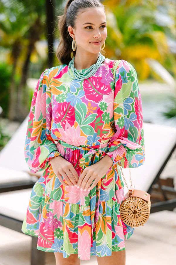 So Much Love Green Floral Dress | The Mint Julep Boutique