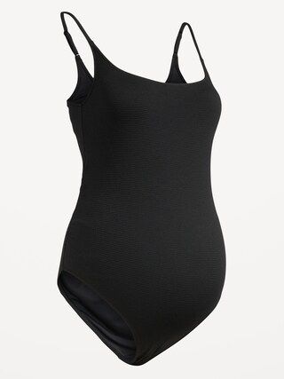 Maternity Scoop Neck One-Piece Swimsuit | Old Navy (US)