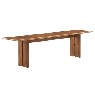 MODWAY Amistad in Walnut Wood Dining Bench 72 in. EEI-6345-WAL - The Home Depot | The Home Depot