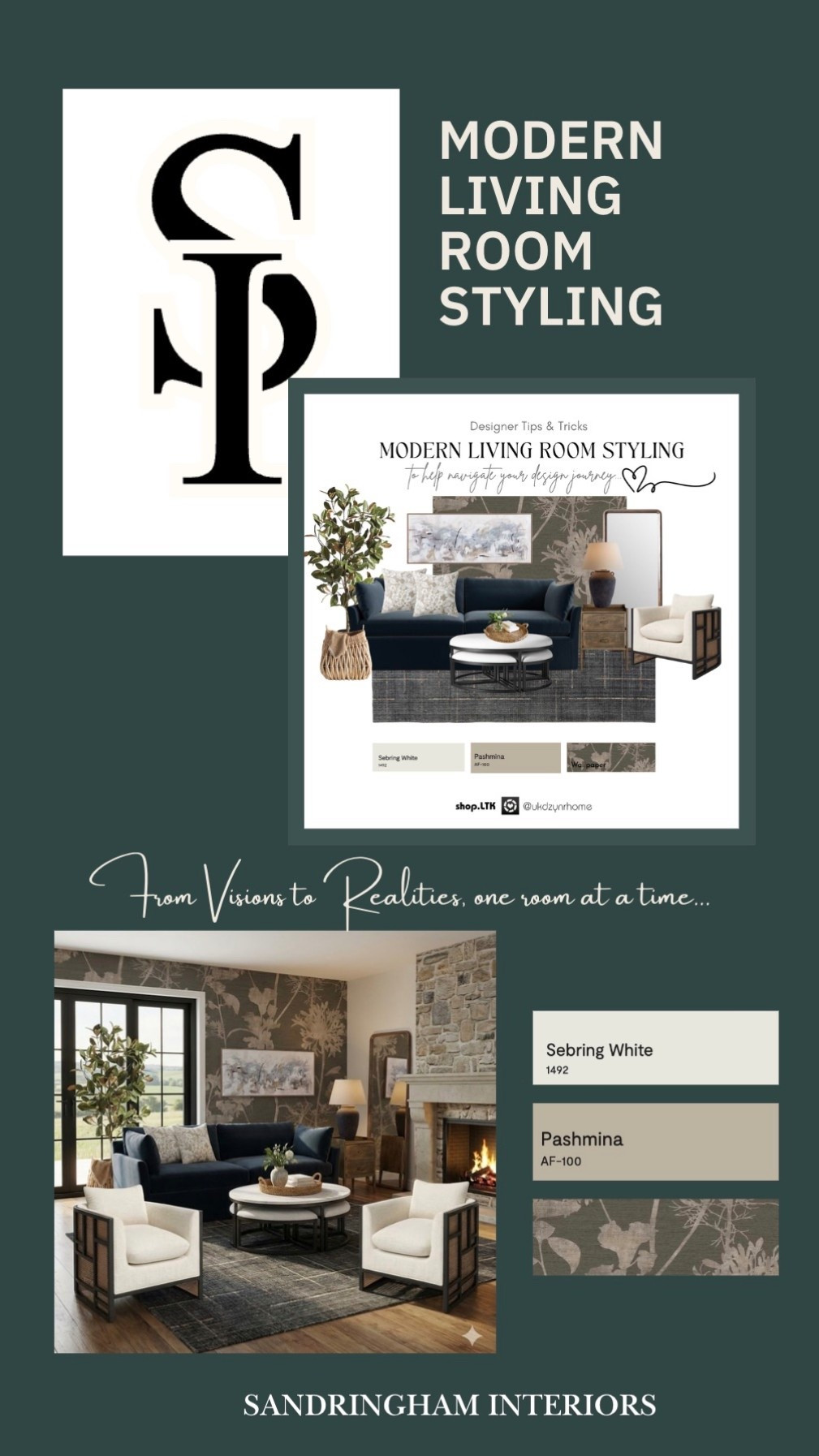 Modern Living Room Styling Ideas 

#LTKHome