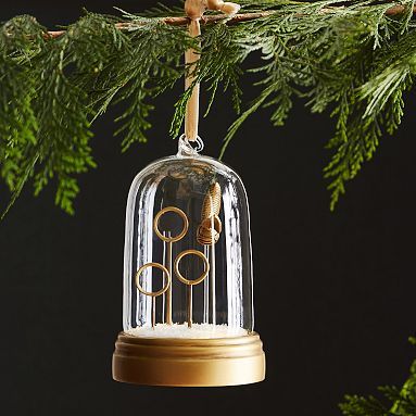 Harry Potter™ Quidditch™ & Golden Snitch™ Light-Up Cloche Ornaments | Pottery Barn Teen | Pottery Barn Teen