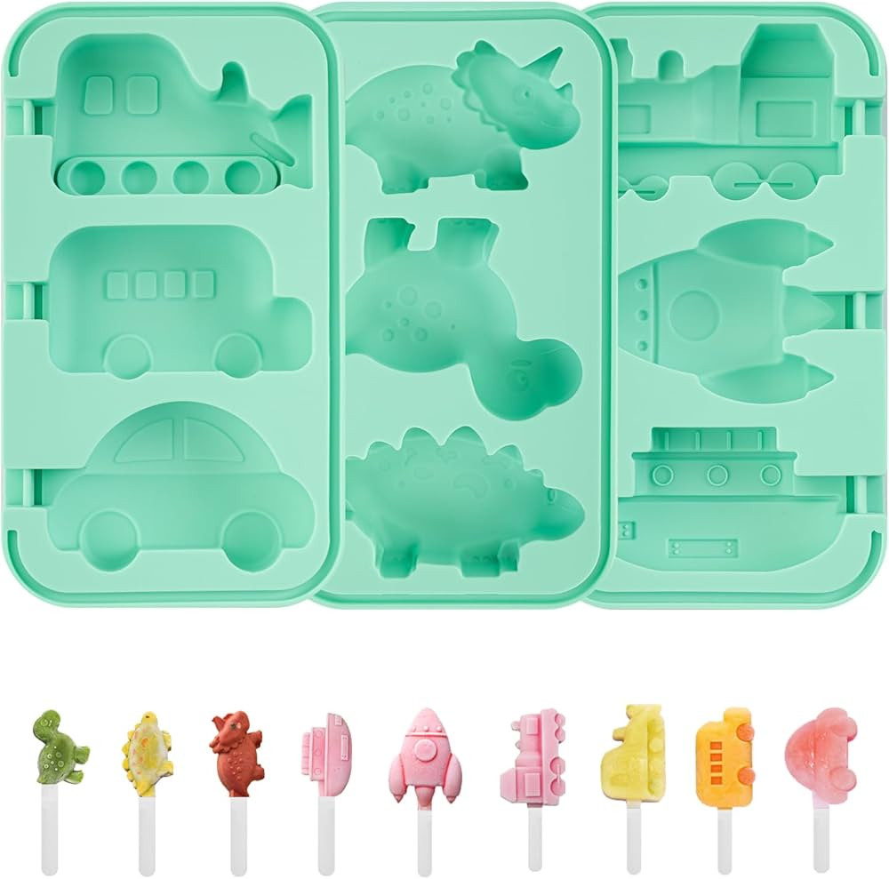 Fumwase 3 Pcs Silicone Popsicles Molds with Attached Lids Silicone Frozen Popsicles Molds Reusabl... | Amazon (CA)