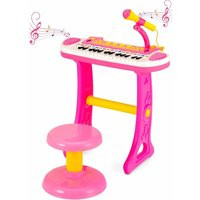 COSTWAY 31-Key Kids Electronic Keyboard with Stool, Microphone, Flashing Lights, Recording & Playbac | ManoMano UK
