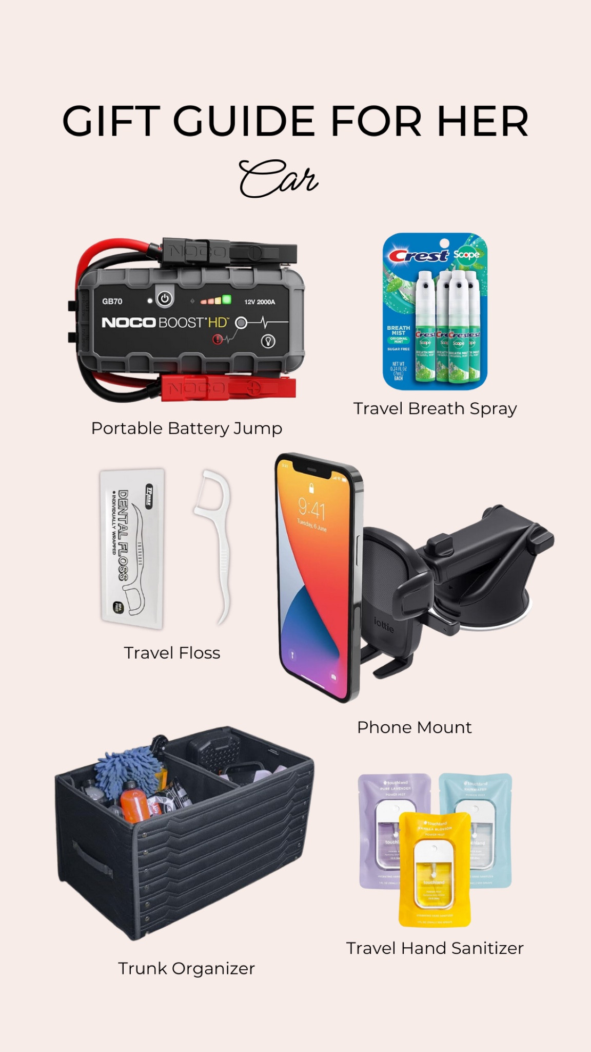 Road trip ready! 🚗✨ The ultimate car essentials she didn’t know she needed. Perfect for keeping her ride stylish and functional! 🎁💖 #GiftGuideForHer #CarEssentials #LTKHoliday

#LTKGiftGuide #LTKHoliday #LTKTravel