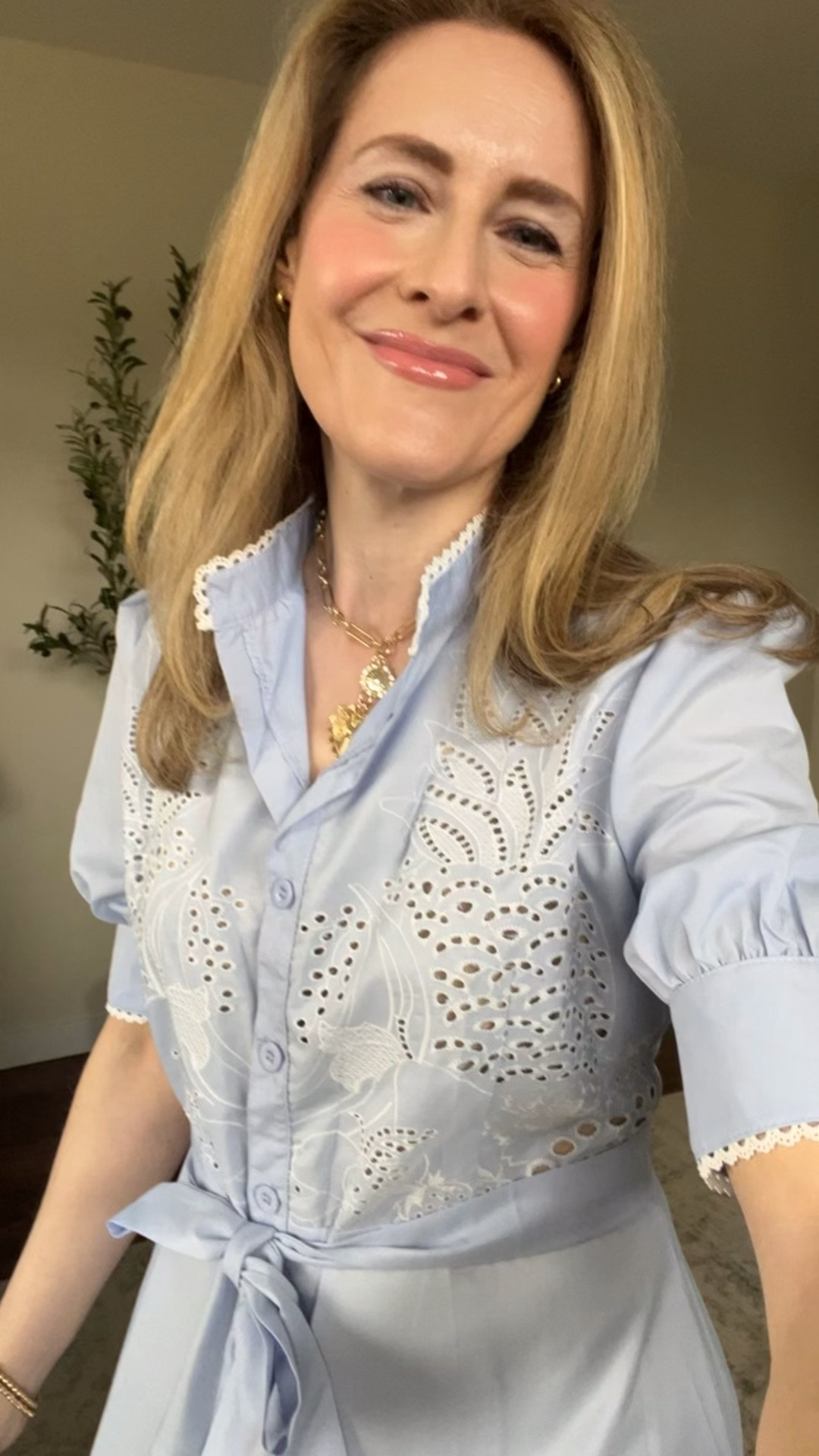 Watch until the end! Beautiful Amazon dress but I can’t get the buttons to close on the sleeves. I sized up one to a medium. Fabric is polyester. $35 #amazonfashion #amazonstyle 

#LTKOver40