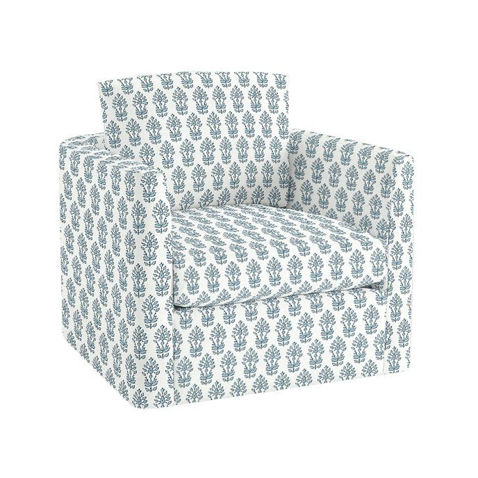 Kerstin Custom Upholstered Swivel Chair | Ballard Designs, Inc.