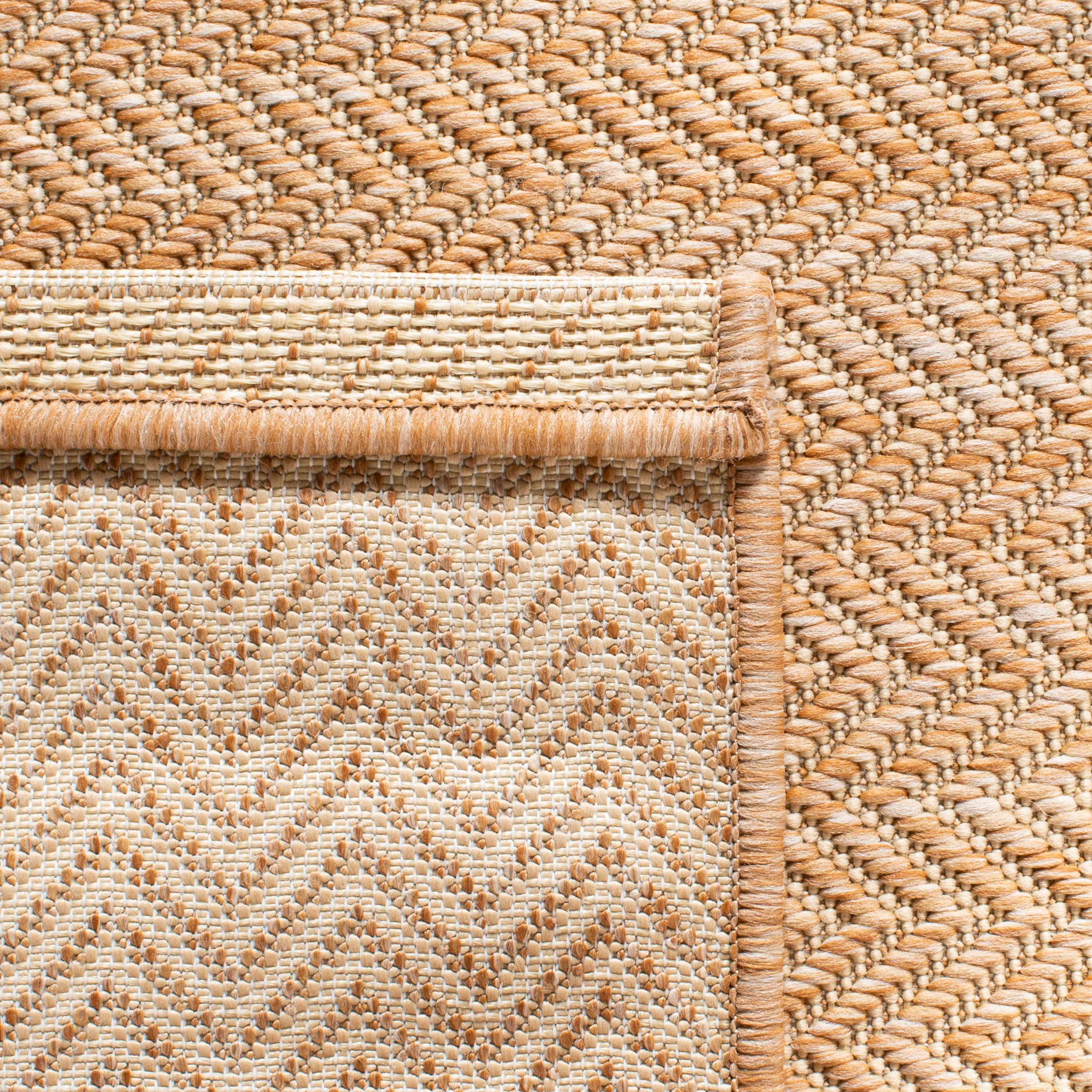 SAFAVIEH Washable Rug Outdoor Courtyard Collection - 10' Square, Natural & Cream, Non-Shedding & ... | Amazon (US)