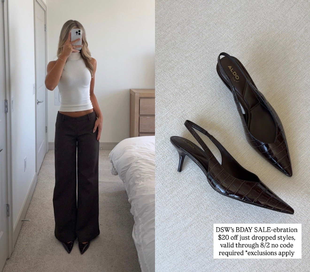 my most worn type of heel in my corporate wardrobe @DSW 🤍

DSW's BDAY SALE-ebration, $20 off just dropped styles, valid through 8/2, no code required *exclusions apply
#myDSW #ad