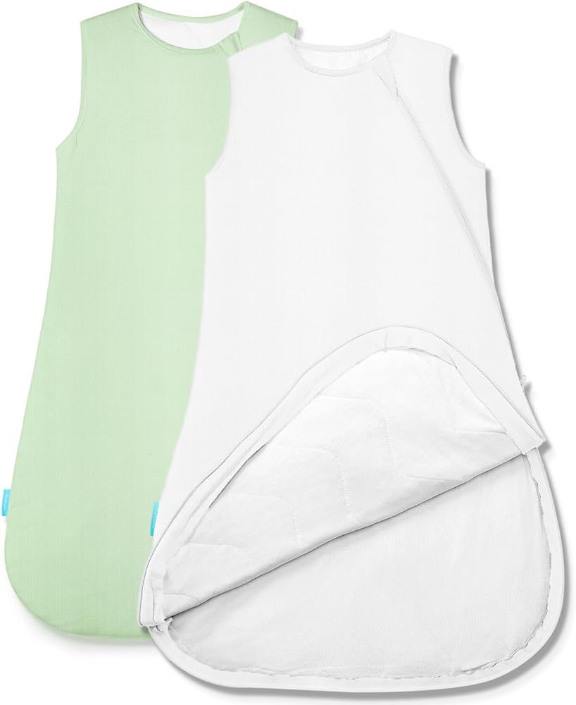 Amazon.com: PurComfy Bamboo Sleep Sack 1.0 Tog, Premium Soft Baby Sleeping Bag, 2-Way Child Safe ... | Amazon (US)